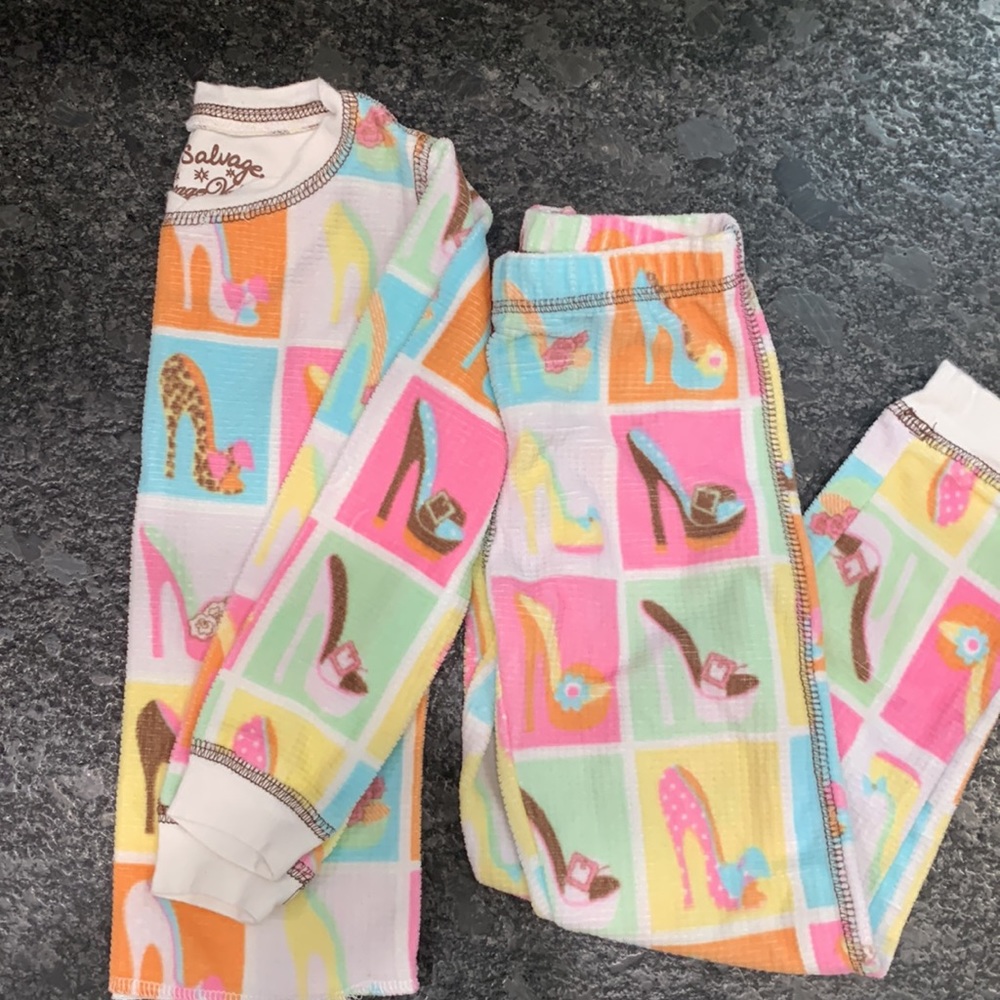 👠Shoe Lover Jammies! 2 piece PJ Salvage Vintage Velour